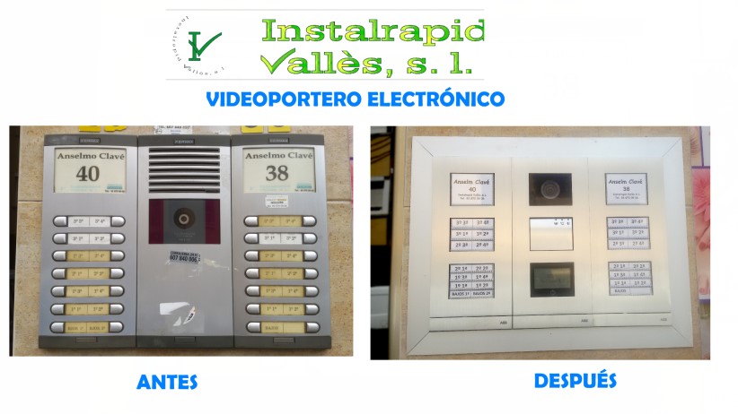 Instalrapid Vallès S.L.Mollet del Vallès, Barcelona, vídeo porteros digitales ABB Niessen Welcome, renovar videoportero