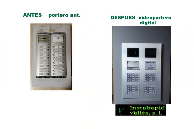 Instalrapid Vallès S.L., antenas Mollet del Vallès, instalar nuevo vídeo portero digital comunidad de vecinos